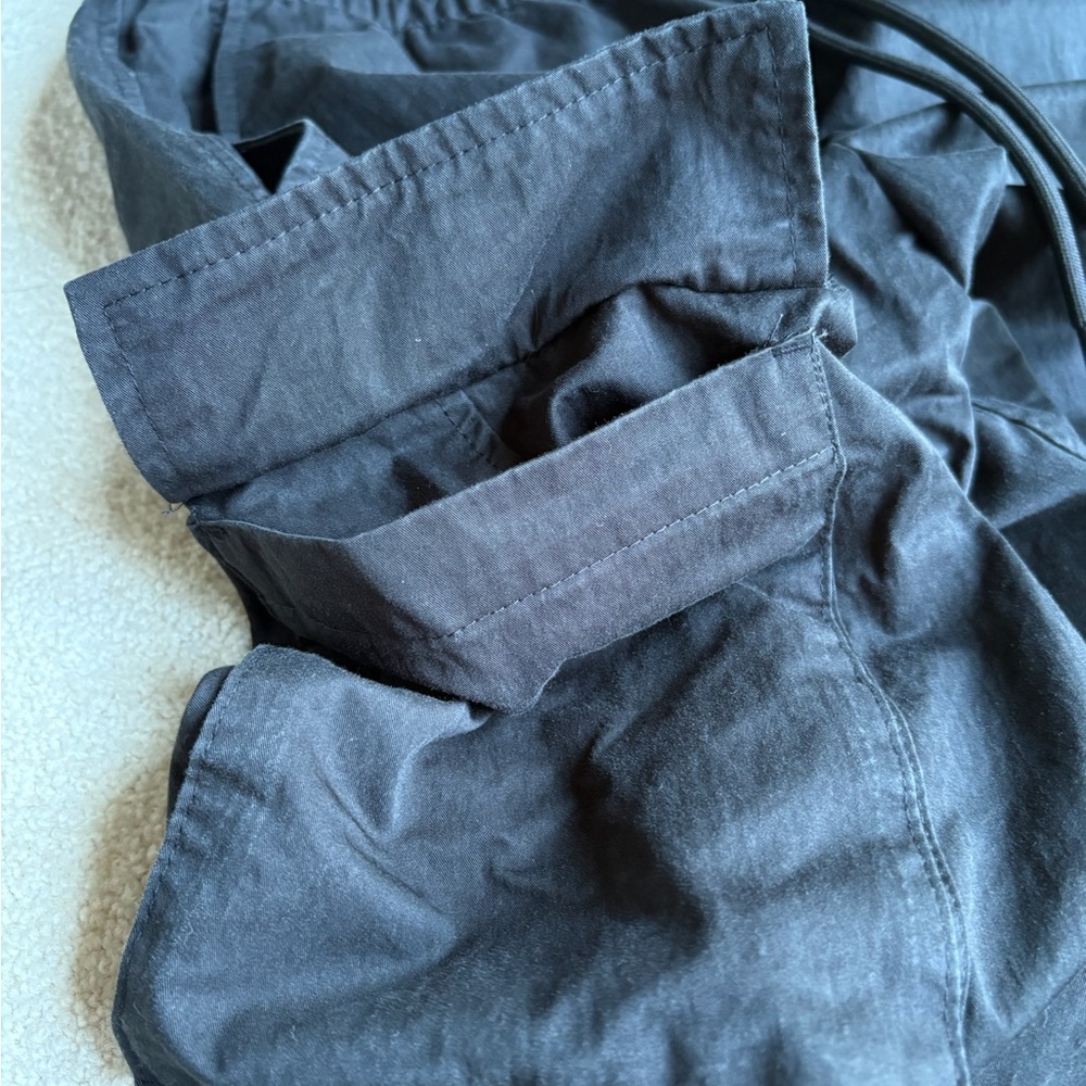 Black Cargo Pants with Adjustable Waist and Durable Material - Picture 6 of 6